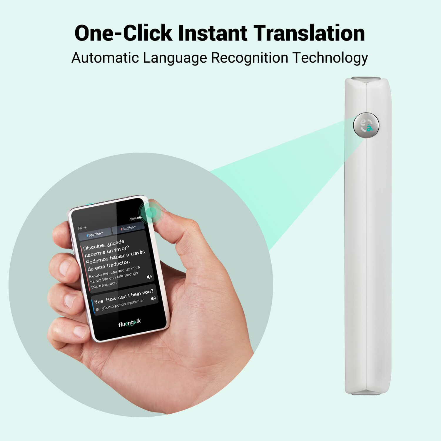 fluentalk t1 handheld translator device